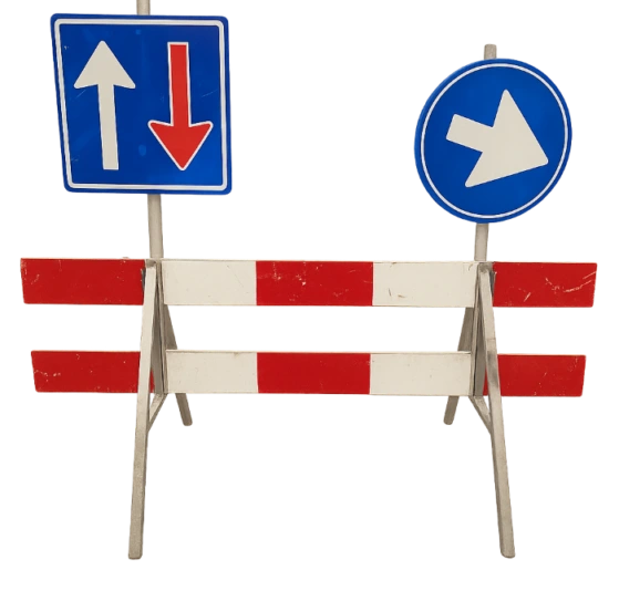 Verhuur van om en om regeling met of zonder verkeersregelaars